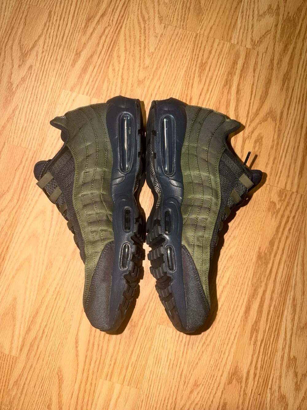 Nike Air Max 95 Dark Green (NIKE BY YOU CUSTOM) SZ 13M ‼️SHIP NEXT DAY‼️NO BOX - Picture 3 of 9